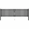 VidaXL Portail De Clôture De Jardin Acier 4x1,25 M Anthracite - Anthracite -Portail Soldes Boutique 25448845 1