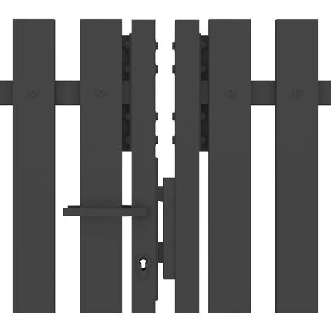 Portail De Clôture De Jardin Acier 4x2 M Anthracite VidaXL - Anthracite 6 Portail De Clôture De Jardin Acier 4x2 M Anthracite VidaXL - Anthracite – Image 4