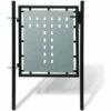 TRUE DEAL Portillon De Jardin Acier Noir 100 X 125 Cm -Portail Soldes Boutique 26118551 1