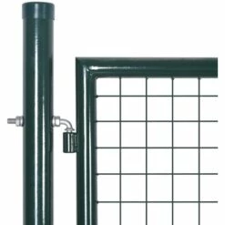 TRUE DEAL Portail De Clôture à Porte Double Acier Enduit De Poudre 9 TRUE DEAL Portail De Clôture à Porte Double Acier Enduit De Poudre -Portail Soldes Boutique 26118698 3