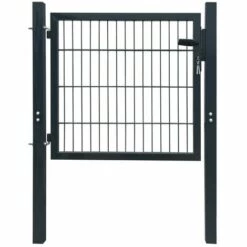 TRUE DEAL Portillon Acier Anthracite 103x150 Cm