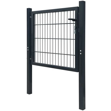TRUE DEAL Portillon Acier Anthracite 103x150 Cm 5 TRUE DEAL Portillon Acier Anthracite 103x150 Cm – Image 3