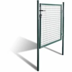 TRUE DEAL Portail De Clôture à Porte Simple Acier Enduit De Poudre -Portail Soldes Boutique 26118706 3