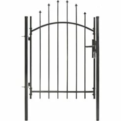 TRUE DEAL Portail De Jardin Acier 1 X 1,5 M Noir