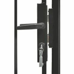 TRUE DEAL Portail De Jardin Acier 1 X 1,5 M Noir -Portail Soldes Boutique 26119768 3