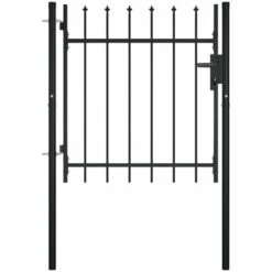 TRUE DEAL Portail Avec Haut Sous Forme De Lance 100x75 Cm