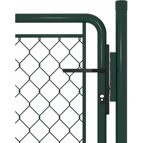 TRUE DEAL Portillon Acier 100 X 75 Cm Vert 5 TRUE DEAL Portillon Acier 100 X 75 Cm Vert – Image 3