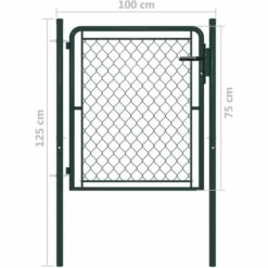 TRUE DEAL Portillon Acier 100 X 75 Cm Vert 9 TRUE DEAL Portillon Acier 100 X 75 Cm Vert -Portail Soldes Boutique 26121626 4