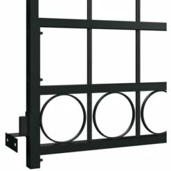 TRUE DEAL Portail De Jardin Avec Dessus Arqué Acier 100 X 200 Cm Noir -Portail Soldes Boutique 26122647 3