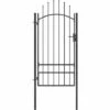 TRUE DEAL Portail De Jardin Acier 1x2,5 M Noir -Portail Soldes Boutique 26123785 1