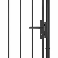 TRUE DEAL Portail De Jardin Acier 1x2,5 M Noir -Portail Soldes Boutique 26123785 4