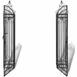 TRUE DEAL Portillon Ornemental De Jardin Fer Forgé 122 X 20,5 X 134 Cm 9 TRUE DEAL Portillon Ornemental De Jardin Fer Forgé 122 X 20,5 X 134 Cm -Portail Soldes Boutique 26307425 3