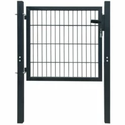 ASUPERMALL Portillon Acier Anthracite 103x150 Cm