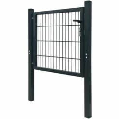 ASUPERMALL Portillon Acier Anthracite 103x150 Cm 11 ASUPERMALL Portillon Acier Anthracite 103x150 Cm -Portail Soldes Boutique 26480719 5