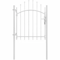ASUPERMALL Portail De Jardin Acier 1 X 1,75 M Blanc