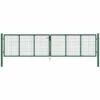 LITZEE Portail En Treillis De Jardin Acier 400 X 100 Cm Vert 1 LITZEE Portail En Treillis De Jardin Acier 400 X 100 Cm Vert -Portail Soldes Boutique 27809012 1