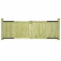 TRUE DEAL Portillons De Jardin 2 Pcs Bois De Pin Imprégné 300x100 Cm