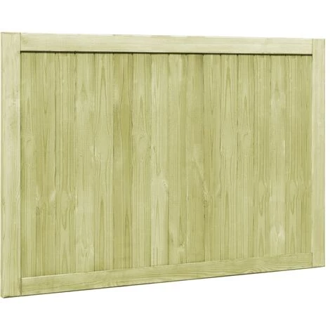 TRUE DEAL Portillons De Jardin 2 Pcs Bois De Pin Imprégné 300x100 Cm 7 TRUE DEAL Portillons De Jardin 2 Pcs Bois De Pin Imprégné 300x100 Cm – Image 5