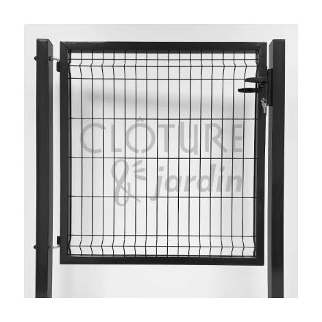 CLOTURE & JARDIN Portillon Jardin Grillagé Occultable Gris Anthracite - JARDIPRO - 1,10 Mètre 4 CLOTURE & JARDIN Portillon Jardin Grillagé Occultable Gris Anthracite - JARDIPRO - 1,10 Mètre – Image 2