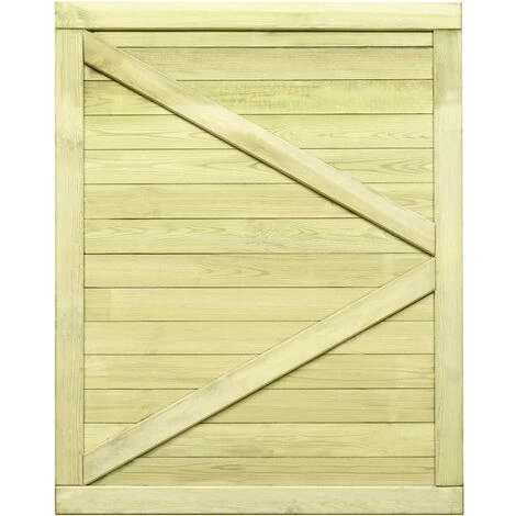 TRUE DEAL Portail De Jardin Bois De Pin Imprégné 125 X 100 Cm 7 TRUE DEAL Portail De Jardin Bois De Pin Imprégné 125 X 100 Cm – Image 5