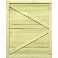 YOUTHUP Portail De Jardin Bois De Pin Imprégné 125 X 100 Cm - Vert -Portail Soldes Boutique 28964551 5