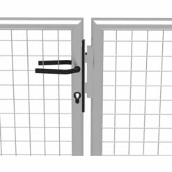 TRUE DEAL Porte De Jardin Acier Galvanisé 415x175 Cm Argenté -Portail Soldes Boutique 29109664 3