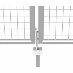 TRUE DEAL Porte De Jardin Acier Galvanisé 415x175 Cm Argenté -Portail Soldes Boutique 29109664 4