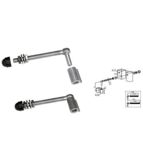 2 Charnières M12 Pr Portillon De Jardin Avec 2 Supports à Souder L 150mm LOCINOX - GAM12150. 3 2 Charnières M12 Pr Portillon De Jardin Avec 2 Supports à Souder L 150mm LOCINOX - GAM12150.