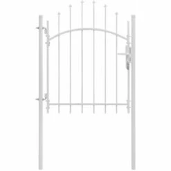 TRUE DEAL Portail De Jardin Acier 1 X 1,75 M Blanc