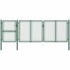 Portail De Jardin Acier 125x395 Cm Vert VidaXL 1 Portail De Jardin Acier 125x395 Cm Vert VidaXL -Portail Soldes Boutique 29997000 1