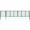 Portail De Jardin Acier 75x495 Cm Vert VidaXL -Portail Soldes Boutique 30067721 1