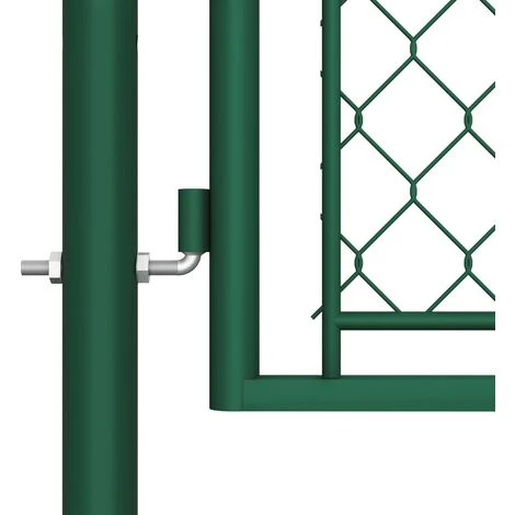 Portail De Jardin Acier 75x495 Cm Vert VidaXL 6 Portail De Jardin Acier 75x495 Cm Vert VidaXL – Image 4