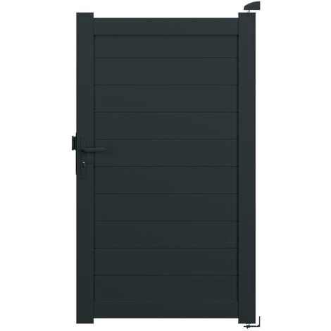 AUTOURDUPORTAIL Portillon YEL Gris 7016 - L104 Cm X H172 Cm En Aluminium AUTOUR DU PORTAIL 4 AUTOURDUPORTAIL Portillon YEL Gris 7016 - L104 Cm X H172 Cm En Aluminium AUTOUR DU PORTAIL – Image 2