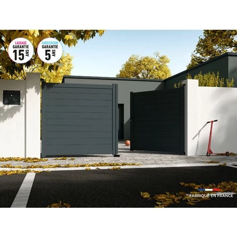 AUTOURDUPORTAIL Portail Battant YEL Gris 7016 - L306 Cm X H172 Cm En Aluminium Manuel AUTOUR DU PORTAIL 3 AUTOURDUPORTAIL Portail Battant YEL Gris 7016 - L306 Cm X H172 Cm En Aluminium Manuel AUTOUR DU PORTAIL