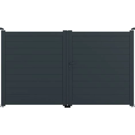 AUTOURDUPORTAIL Portail Battant YEL Gris 7016 - L306 Cm X H172 Cm En Aluminium Manuel AUTOUR DU PORTAIL 4 AUTOURDUPORTAIL Portail Battant YEL Gris 7016 - L306 Cm X H172 Cm En Aluminium Manuel AUTOUR DU PORTAIL – Image 2