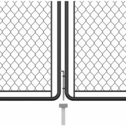 VidaXL Portail De Jardin Acier 150x395 Cm Anthracite - Anthracite 9 VidaXL Portail De Jardin Acier 150x395 Cm Anthracite - Anthracite -Portail Soldes Boutique 30289969 3