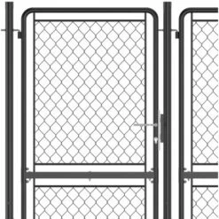 VidaXL Portail De Jardin Acier 150x395 Cm Anthracite - Anthracite 10 VidaXL Portail De Jardin Acier 150x395 Cm Anthracite - Anthracite -Portail Soldes Boutique 30289969 4