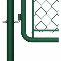TRUE DEAL Portail De Jardin Acier 125x495 Cm Vert -Portail Soldes Boutique 30361102 4