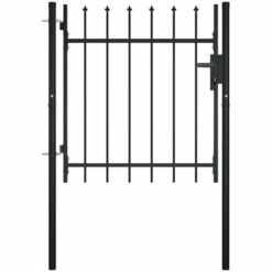 ASUPERMALL Portail Avec Haut Sous Forme De Lance 100x75 Cm -Portail Soldes Boutique 30380562 5