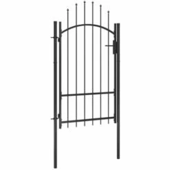 ASUPERMALL Portail De Jardin Acier 1x2,2 M Noir -Portail Soldes Boutique 30380611 4