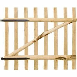 ASUPERMALL Portillon Simple De Cloture Bois De Noisetier 100 X 90 Cm 10 ASUPERMALL Portillon Simple De Cloture Bois De Noisetier 100 X 90 Cm -Portail Soldes Boutique 30605305 4