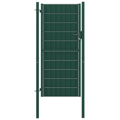 TRUE DEAL Portillon Acier 100x164 Cm Vert 3 TRUE DEAL Portillon Acier 100x164 Cm Vert