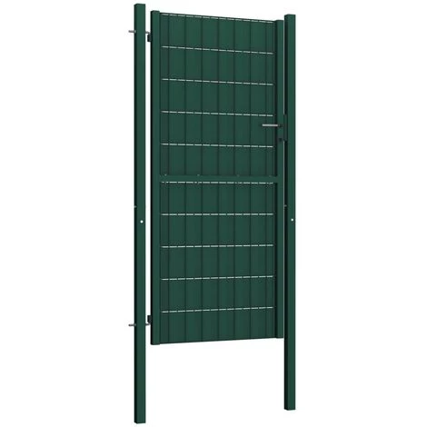 TRUE DEAL Portillon Acier 100x164 Cm Vert 4 TRUE DEAL Portillon Acier 100x164 Cm Vert – Image 2