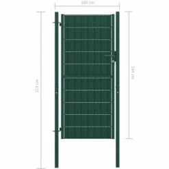 TRUE DEAL Portillon Acier 100x164 Cm Vert 9 TRUE DEAL Portillon Acier 100x164 Cm Vert -Portail Soldes Boutique 30669655 4