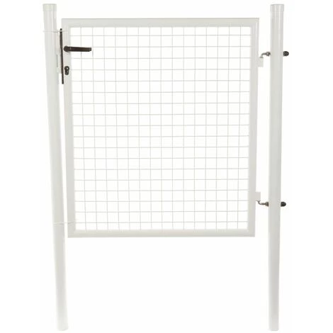 Filiac Portillon Grillagé BLANC - H. 1,00 X L. 1,00 M + Serrure 3 Filiac Portillon Grillagé BLANC - H. 1,00 X L. 1,00 M + Serrure