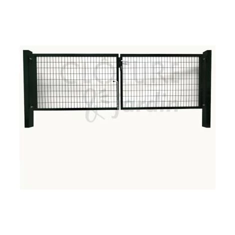 CLOTURE & JARDIN Portail Grillagé Vert JARDIMALIN - Largeur 3m - 1 Mètre - Vert (RAL 6005) 4 CLOTURE & JARDIN Portail Grillagé Vert JARDIMALIN - Largeur 3m - 1 Mètre - Vert (RAL 6005) – Image 2