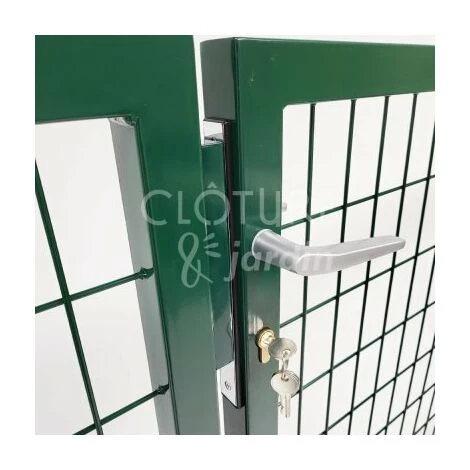 CLOTURE & JARDIN Portail Grillagé Vert JARDIMALIN - Largeur 3m - 1 Mètre - Vert (RAL 6005) 6 CLOTURE & JARDIN Portail Grillagé Vert JARDIMALIN - Largeur 3m - 1 Mètre - Vert (RAL 6005) – Image 4