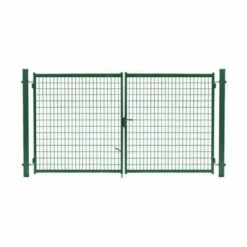 CLOTURE & JARDIN Portail Grillagé Vert JARDIMALIN - Largeur 4m - 1 Mètre - Vert (RAL 6005)