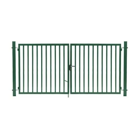 CLOTURE & JARDIN Portail Barreaudé Vert JARDIPLUS - Largeur 3m - 1 Mètre - Vert (RAL 6005) 3 CLOTURE & JARDIN Portail Barreaudé Vert JARDIPLUS - Largeur 3m - 1 Mètre - Vert (RAL 6005)