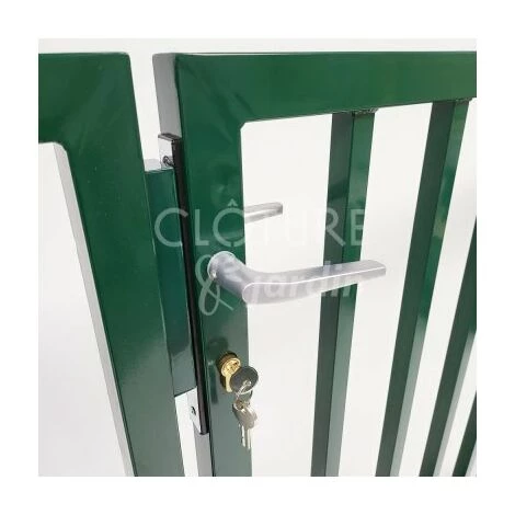 CLOTURE & JARDIN Portail Barreaudé Vert JARDIPLUS - Largeur 3m - 1 Mètre - Vert (RAL 6005) 6 CLOTURE & JARDIN Portail Barreaudé Vert JARDIPLUS - Largeur 3m - 1 Mètre - Vert (RAL 6005) – Image 4